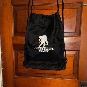 Wounded Warriors Under Armour Black Drawstring Bag
